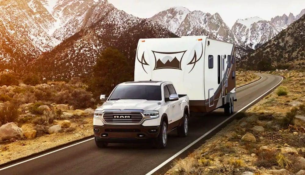 2019 RAM 1500 towing trailer