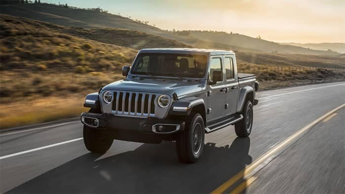 Jeep Gladiator Driving on Street